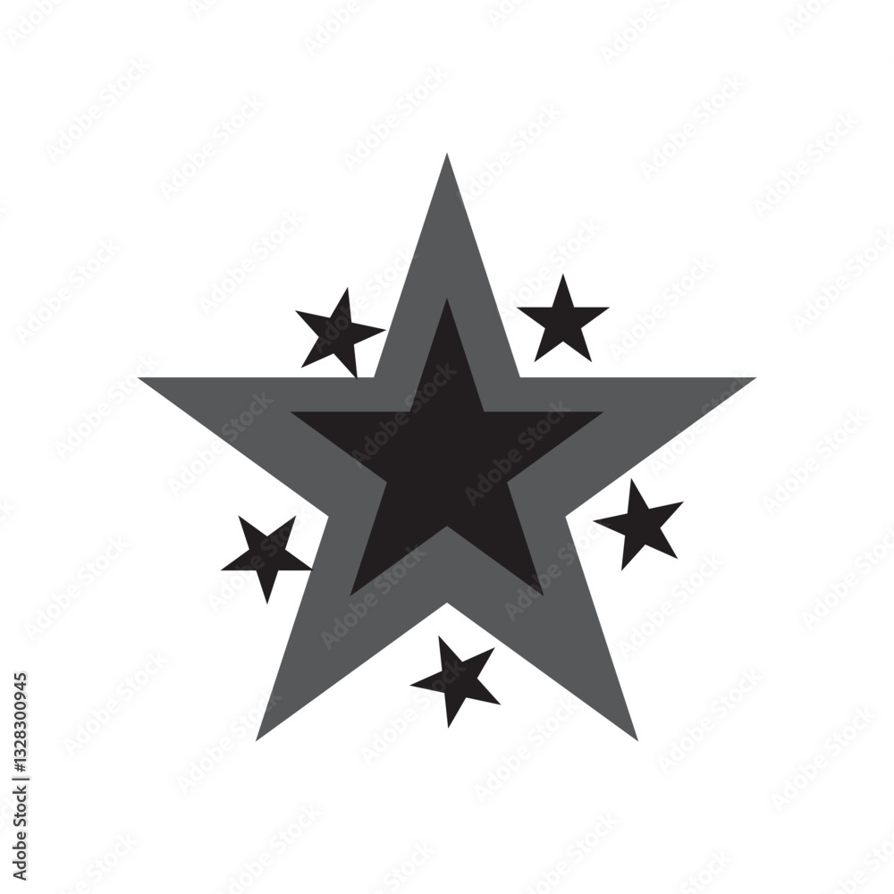 Obraz premium Star Cluster Icon Design