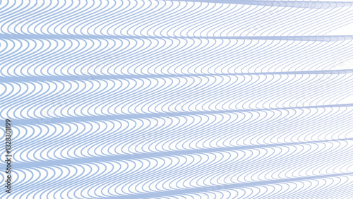 Aero Blue wave line stripes pattern background for fabric style