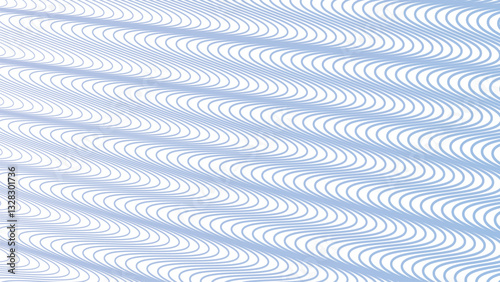 Aero Blue wave line stripes pattern background for fabric style