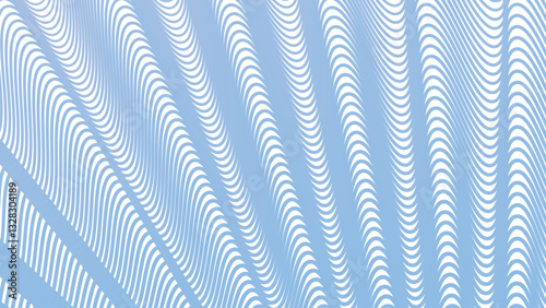 Aero Blue wave line stripes pattern background for fabric style