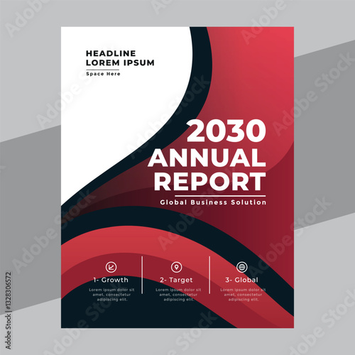 Wallpaper Mural Abstract Black and red background A4 size book cover template for annual report, magazine, booklet, proposal, portofolio, brochure, poster Torontodigital.ca