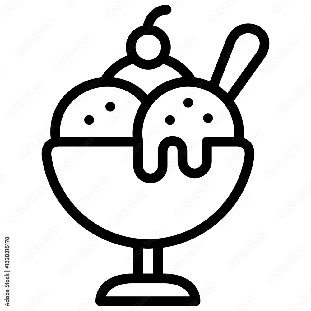 Obraz premium ice creamery icon