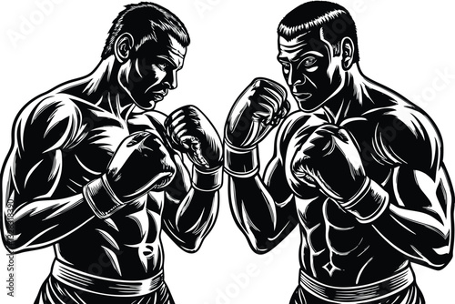 Boxing silhouette bundle