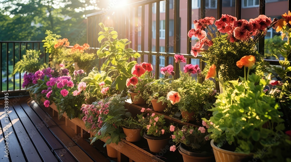 Fototapeta premium garden bedding plants