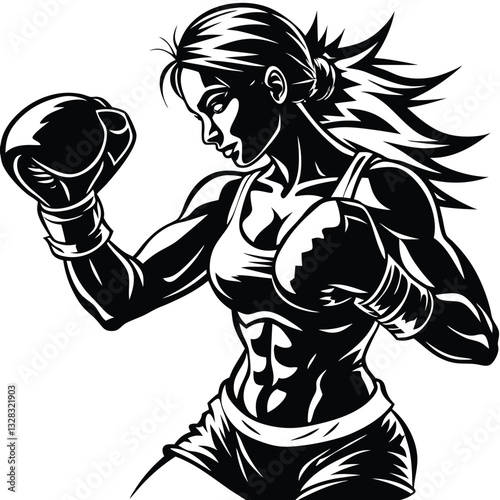 silhouette of a woman exercising