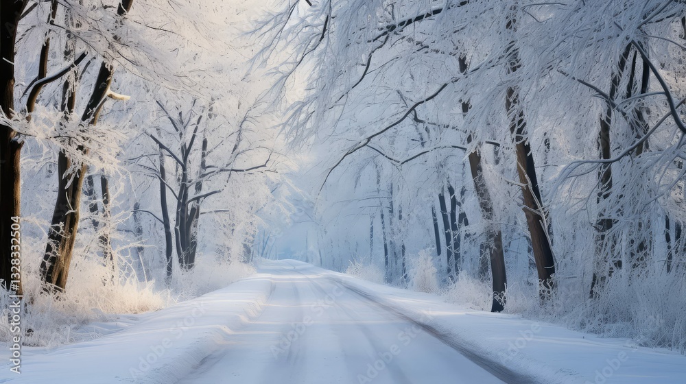 Obraz premium icicles road in