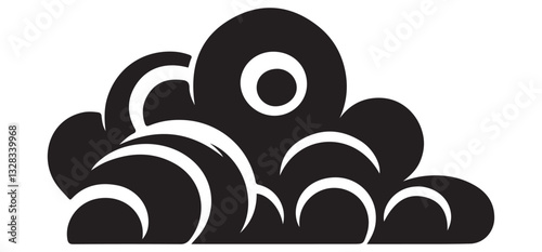 Stylized Clouds An Illustration for Weather Sky and Atmospheric Patterns
