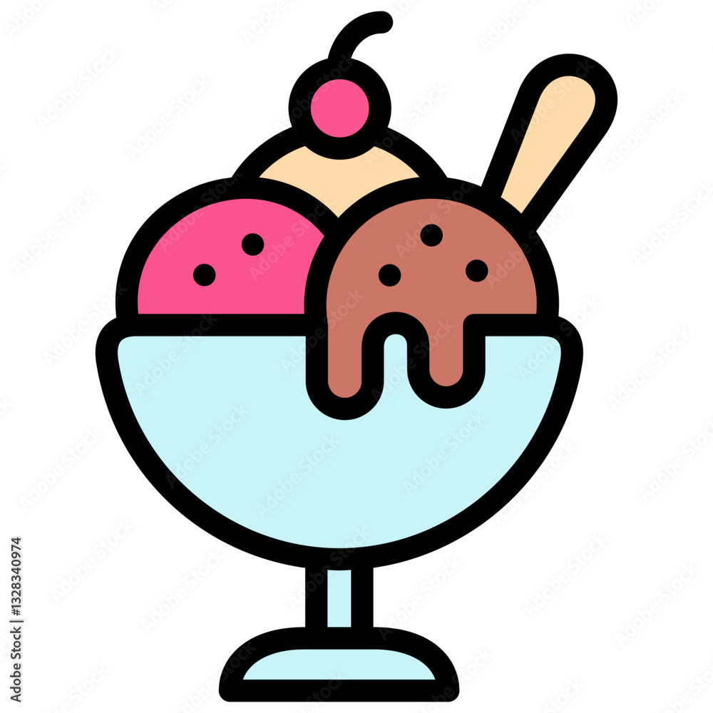 Fototapeta premium ice creamery icon