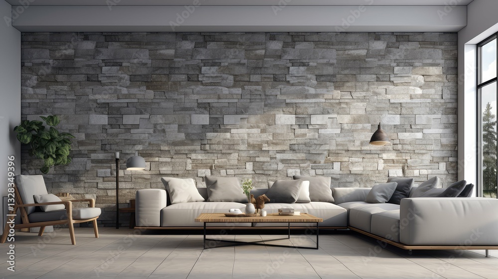 Fototapeta premium modern seamless stone wall