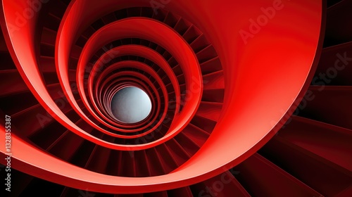 staircase red spiral