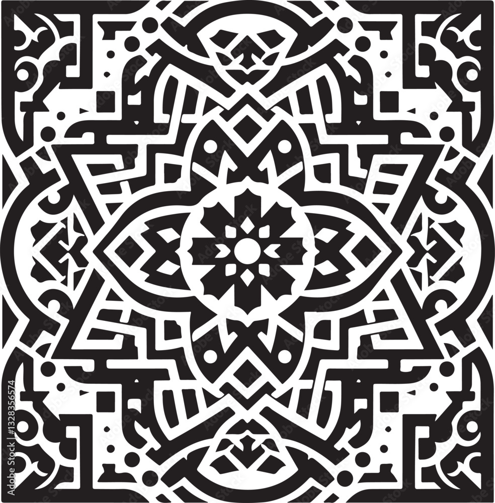 Intricate Geometric Laser Cut Design Intricate Geometric Laser Cut Design