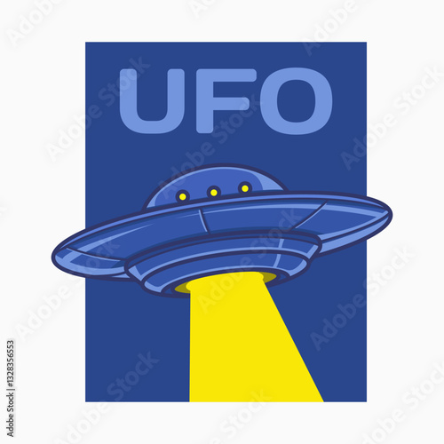Ufo space icon for tshirt