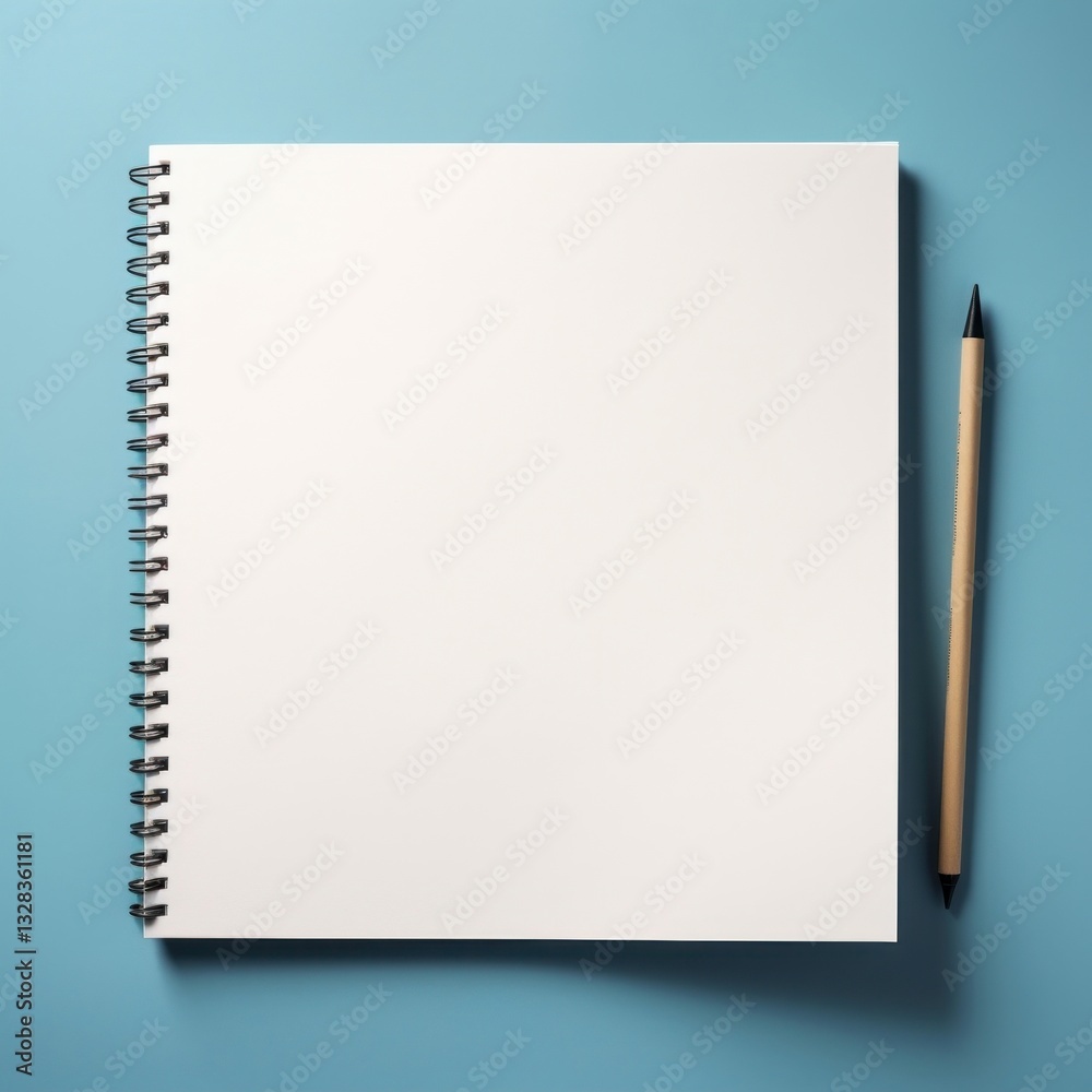 A4 envelopemockup diary page blue. A4 envelopemockup diary page blue.