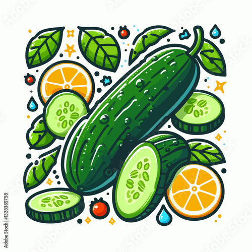 cucumber and tomato