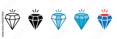 Value Icon Set Multiple Style Collection