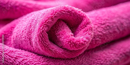 Soft Pink Towel Texture: Close-Up Minimalist Photography