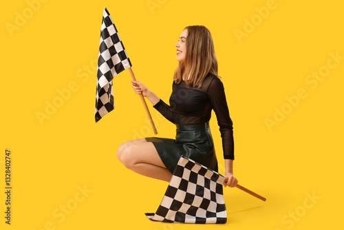 Beautiful young woman with ...