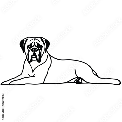 illustration of a bullmas
