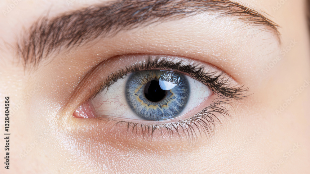 close up of human eye showcasing intense blue iris and detailed eyelashes, evoking curiosity and emotion close up of human eye showcasing intense blue iris and detailed eyelashes, evoking curiosity and emotion