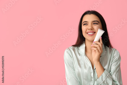 Beautiful young woman with ...