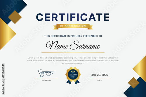 Elegant Certificate Template Design