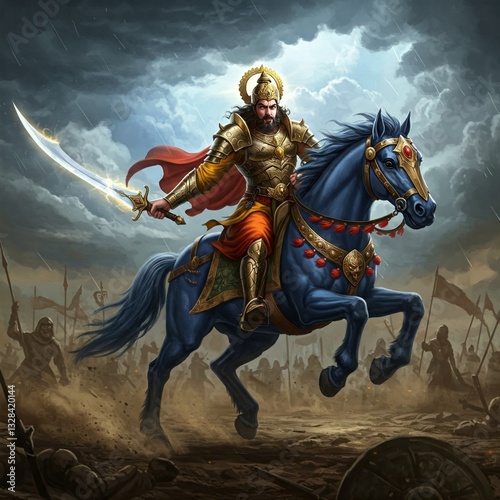 Shivaji Maharaj & Maharana Pratap – Legendary Warriors on Horseback in Battle | 4K HD High Quality