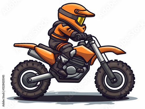 motorcycle on a white background