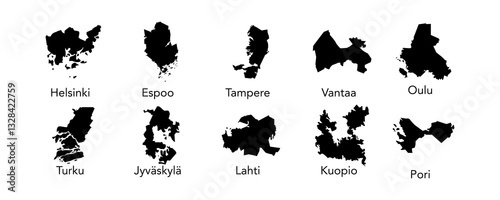 Finland city map