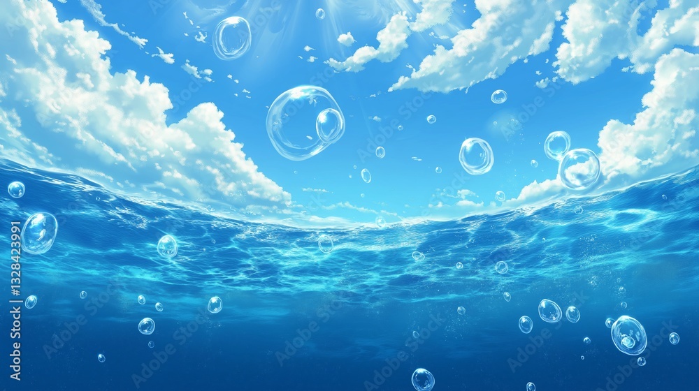 colorful landscape anime background