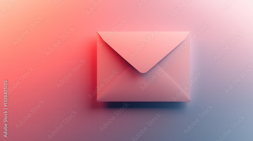 Sending messages digital envelope design virtual space graphic art abstract environment close-up view communication concept Sending messages digital envelope design virtual space graphic art abstract environment close-up view communication concept