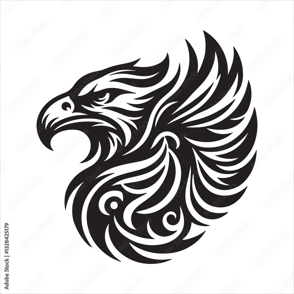 Obraz premium eagle vector silhouette