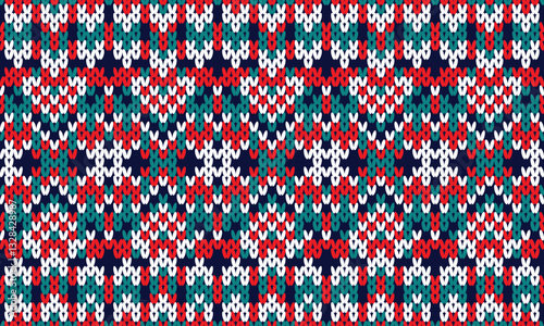 Seamless printable knitting pattern