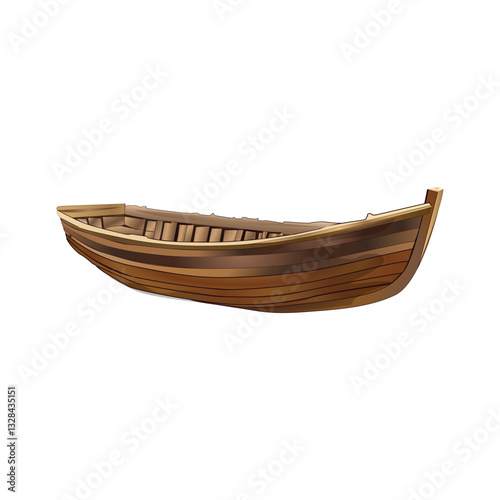 Old Wooden Boat Vectors and Illustrations drawing Vol 04