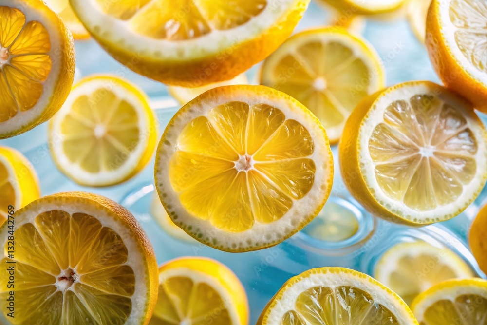 Surreal Photography: Juicy Lemon Halves, Fresh Citrus, Healthy Food Surreal Photography: Juicy Lemon Halves, Fresh Citrus, Healthy Food