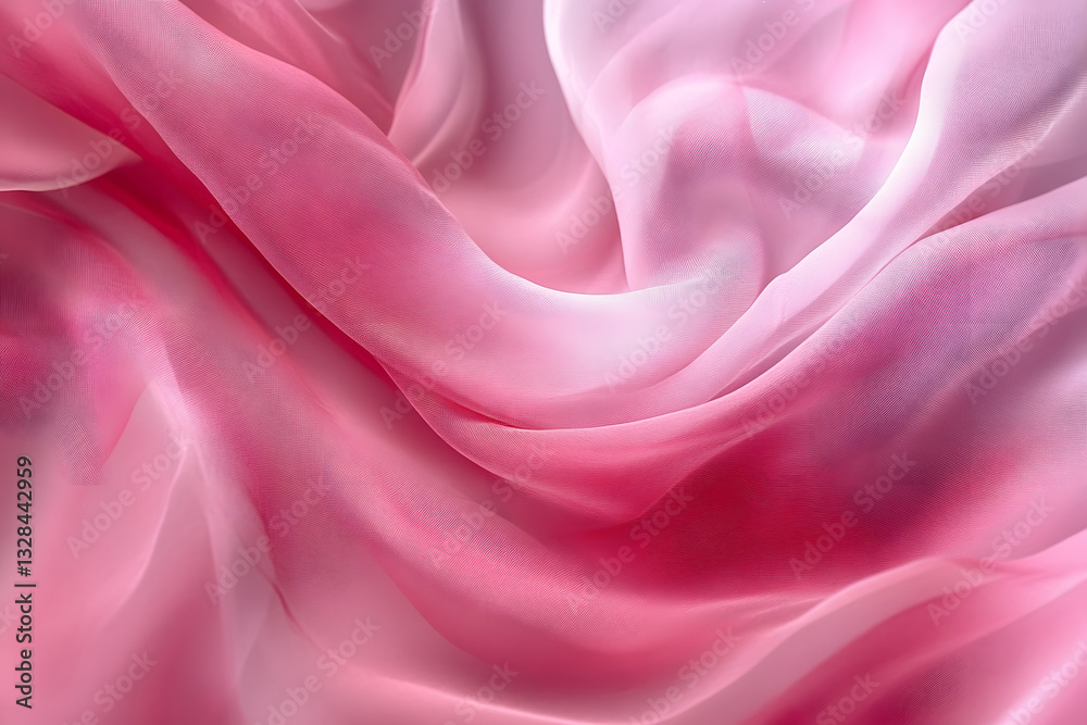 Fototapeta premium Silky Flow Abstract Fabric Wave Background with Modern Aesthetics