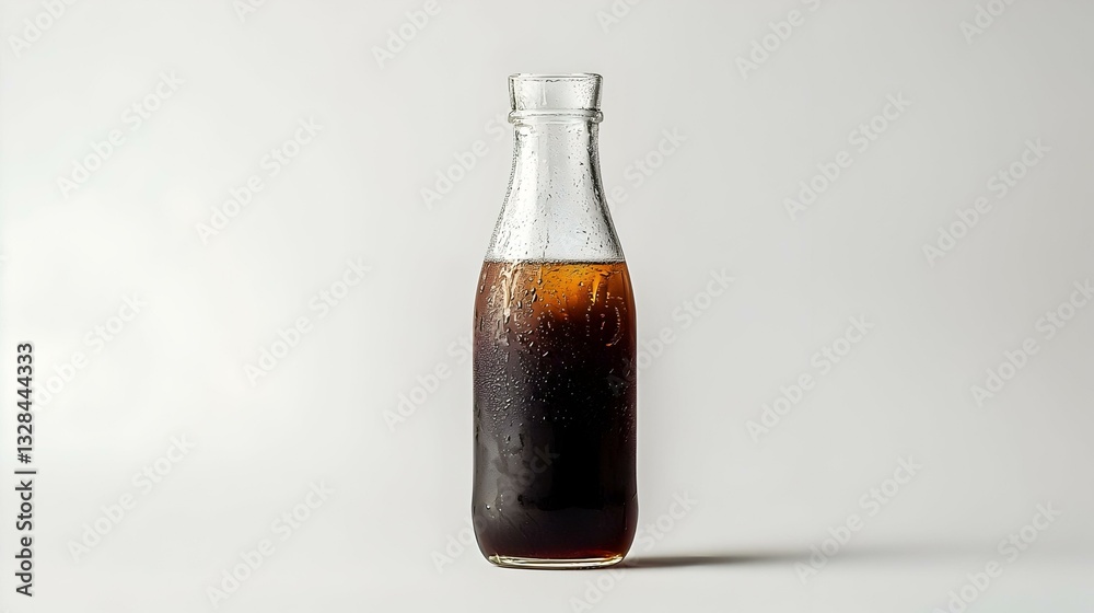 Fototapeta premium A glass bottle ice brewed coffee