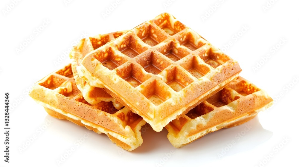 waffle isolated on white background waffle isolated on white background