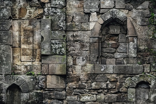 Wallpaper Mural Old castle stone wall pieces with c Torontodigital.ca