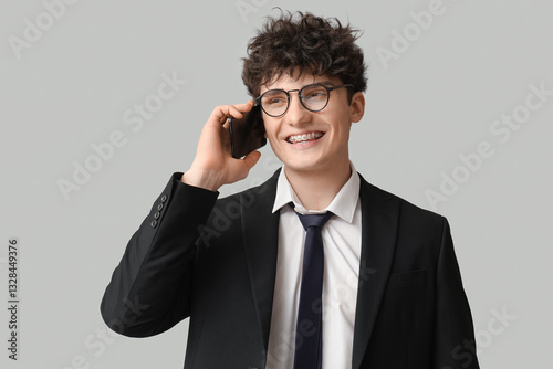 Handsome young businessman ...