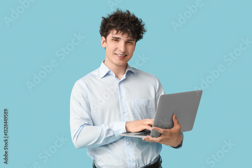 Handsome young businessman ...
