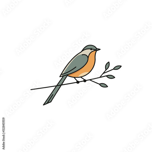 Bird on Branch Logo Design