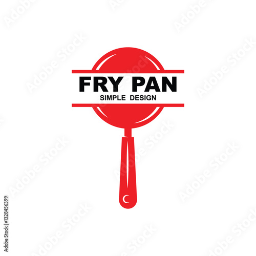 Old Skillet Cast Iron Pan Logo. Classic Restaurant Kitchen Logo Template. fry pan logo icon with simple design