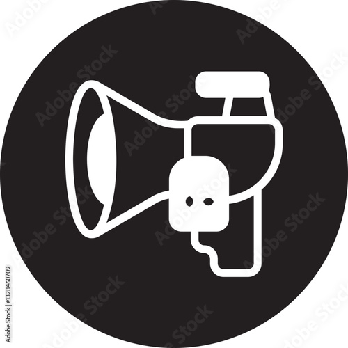 Megaphone glyph icon