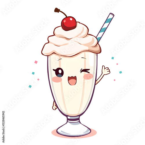 Delicious Ice Cream with Cherry – Transparent Background PNG for Design Use