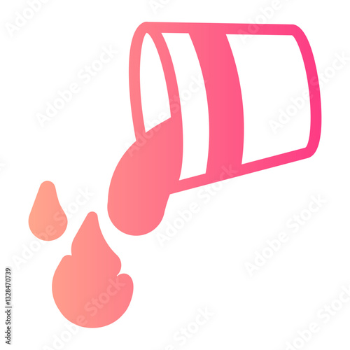Water Bucket gradient icon