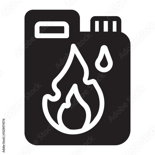 fuel glyph icon