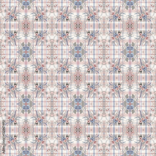 Plaid pattern for textile design