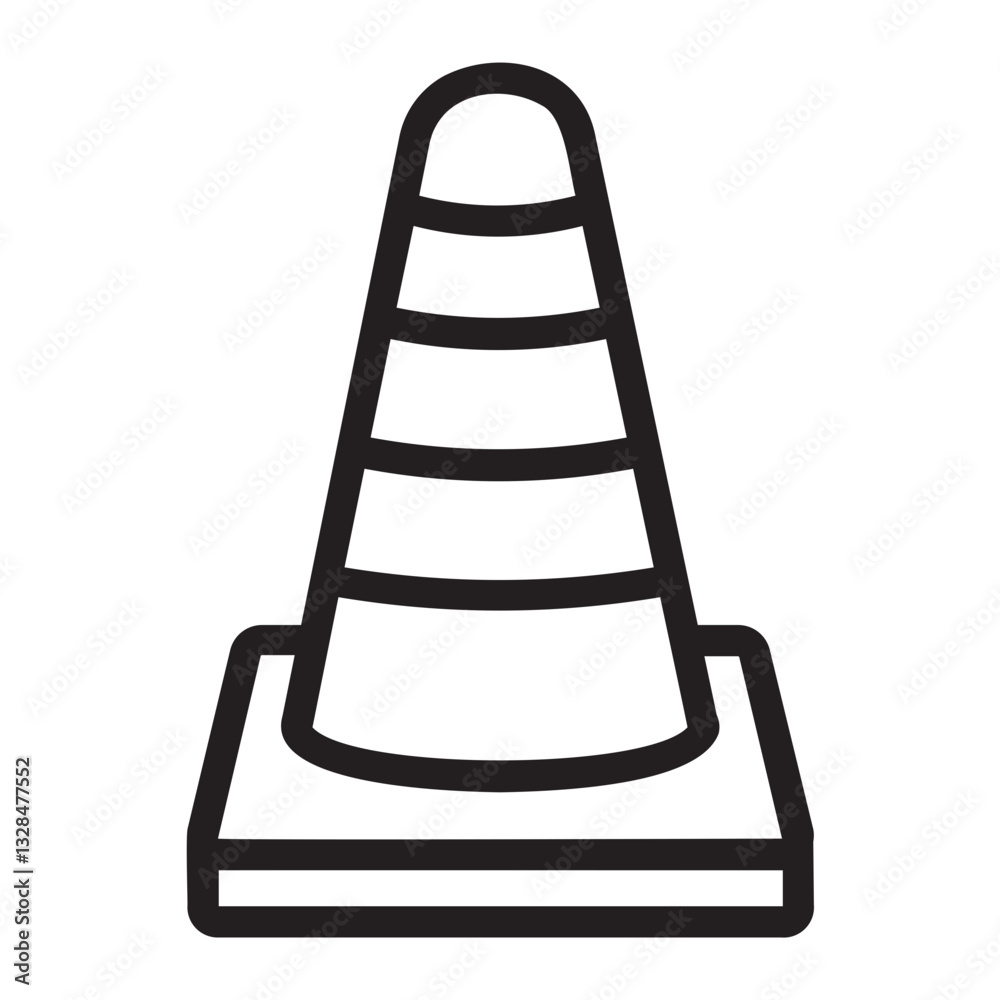 Cone line icon Cone line icon