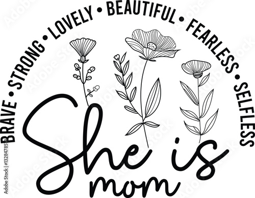 Mom SVG, Mother's Day t-shirt design, Mom Nutrition Facts, best mom ever, floral mom quotes,  funny mom, Happy Mothers Day