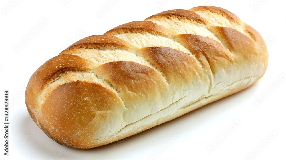 Fresh bread with wheat isolated on white Fresh bread with wheat isolated on white
